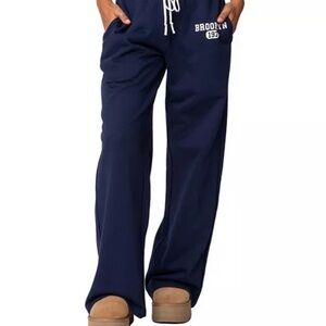 Edikted Brookie Sweatpants, Navy, XS, NWT
